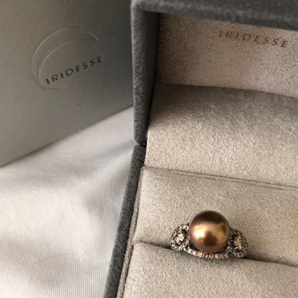 Tiffany Co Iridesse Tahitian Pearl Ring 